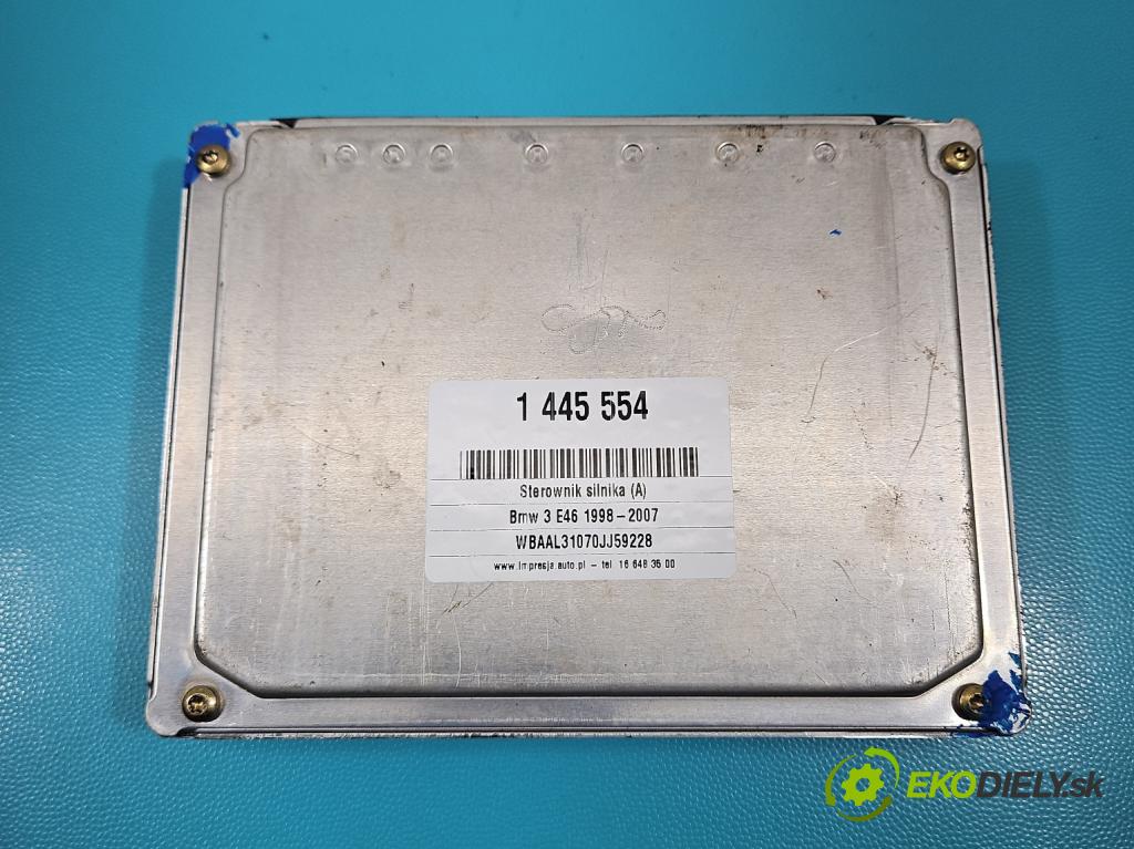 Bmw 3 E46 1998-2007 1.9 118 hp manual 87 kW 1895 cm3 4- řídící jednotka motoru 0261204420