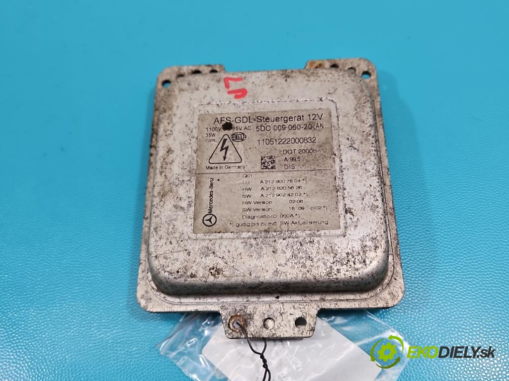 Mercedes E C207/ A207 3.0 cdi 265KM automatic 195 kW 2987 cm3 2- střídač: xenon 5DC009060-20 (Riadiaca jednotka xenónu)