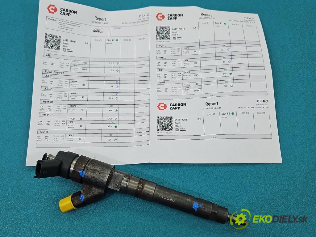 Fiat Ducato II 1994-2006 2.3 jtd 110 HP manual 81 kW 2286 cm3 5- vstrek 0445120011 (Vstrekovač paliva)