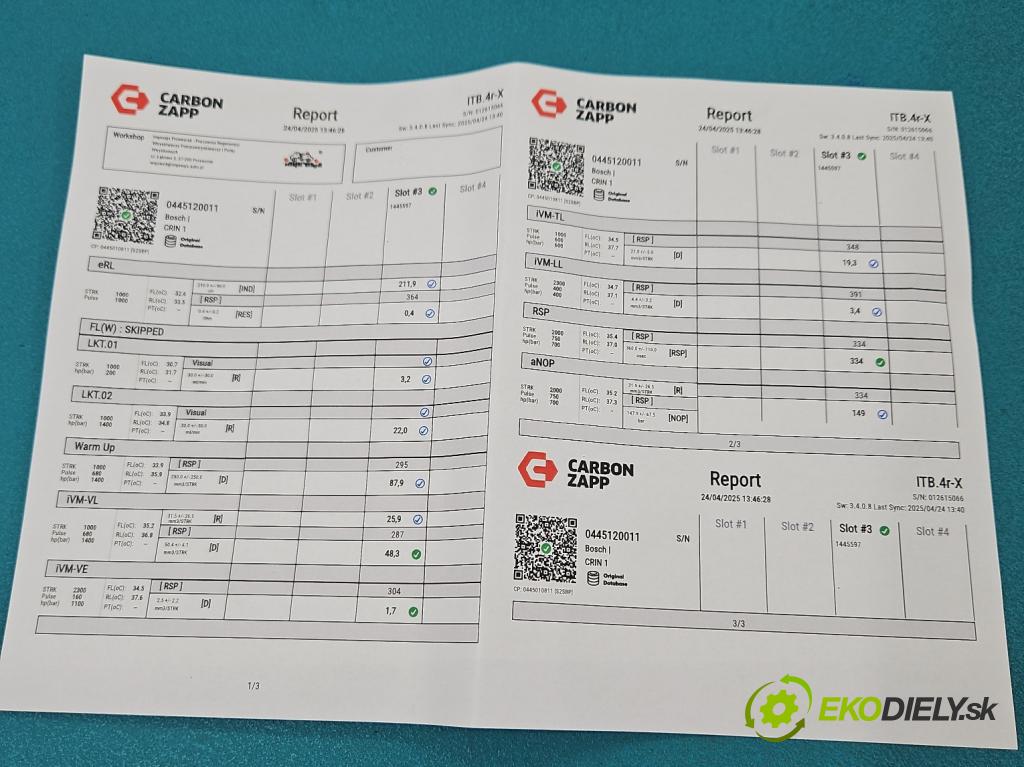 Fiat Ducato II 1994-2006 2.3 jtd 110 HP manual 81 kW 2286 cm3 5- vstrek 0445120011 (Vstrekovač paliva)