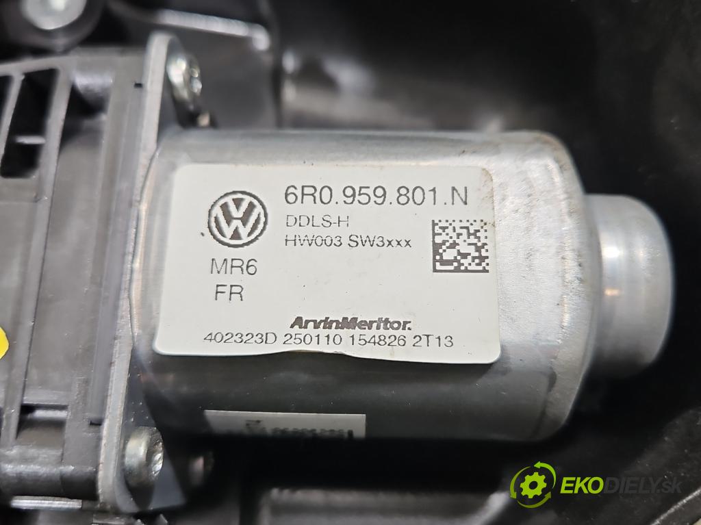 Seat Ibiza IV 6J 2008-2017 1.4 16V 86 hp manual 63 kW 1390 cm3 5- mechanismus stahování přední levý 6R0959801N