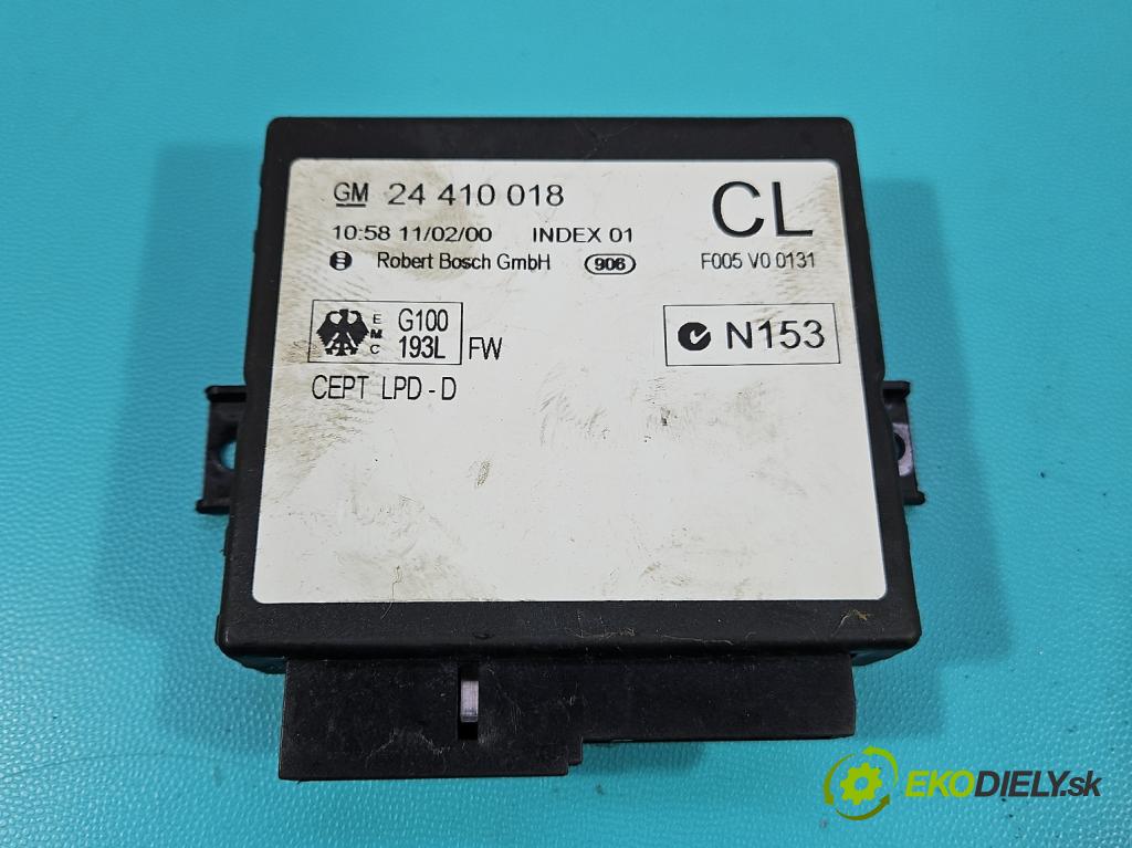 Opel Zafira A 1999-2005 1.8 16V 116 HP manual 85 kW 1796 cm3 5- riadiaca jednotka motora 90582539