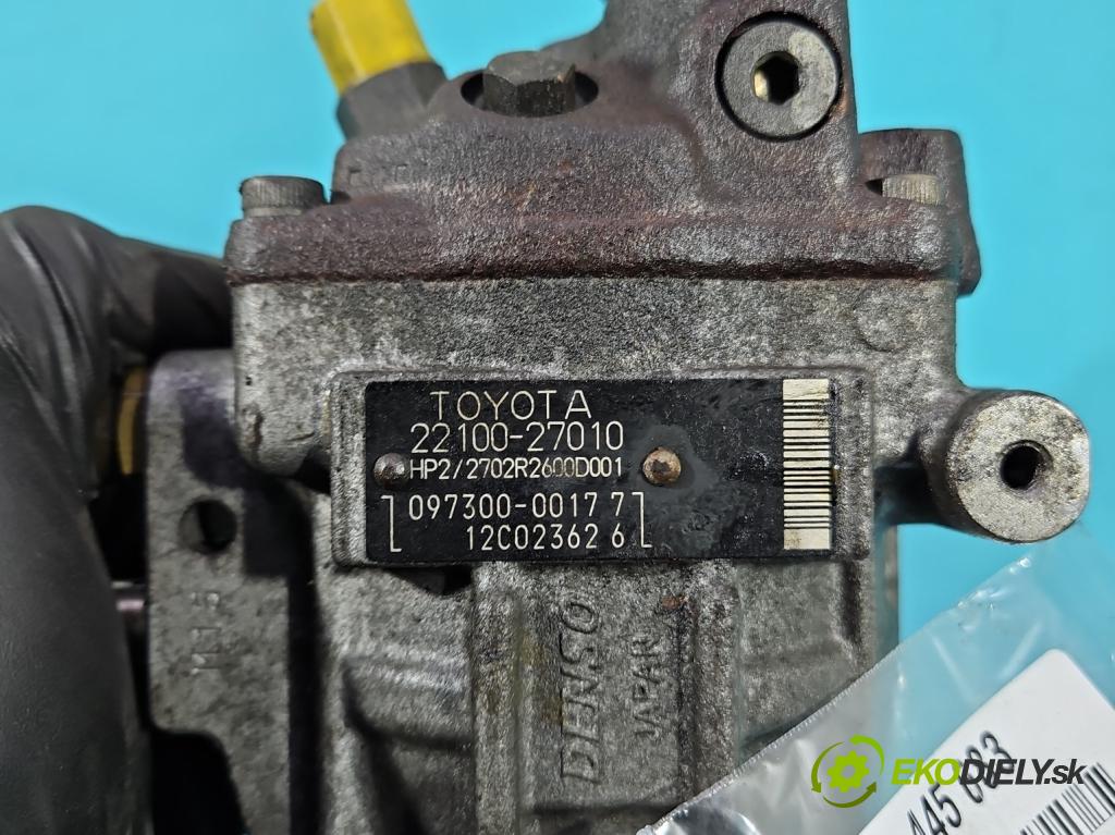 Toyota Corolla E12 2001-2009 2.0 D4D 110 HP manual 81 kW 1995 cm3 3- čerpadlo vstrekovacia 22100-27010 (Vstrekovacie čerpadlo)