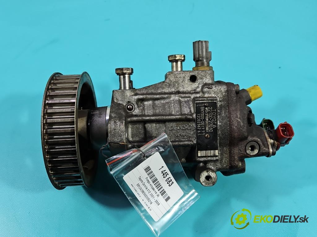 Toyota Corolla E12 2001-2009 2.0 D4D 110 HP manual 81 kW 1995 cm3 3- čerpadlo vstrekovacia 22100-27010 (Vstrekovacie čerpadlo)