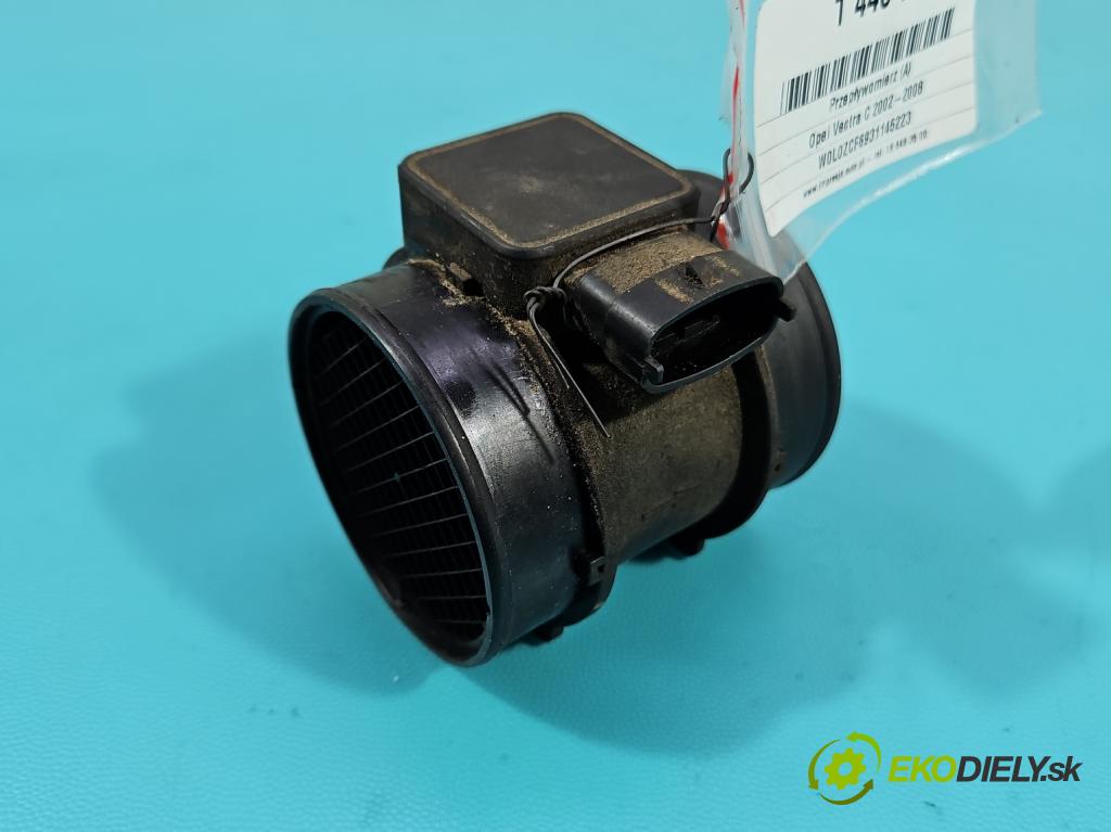 Opel Vectra C 2002-2008 1.8 16V 122 HP manual 90 kW 1796 cm3 4- průtokoměr: 5WK9606 (Váha vzduchu)