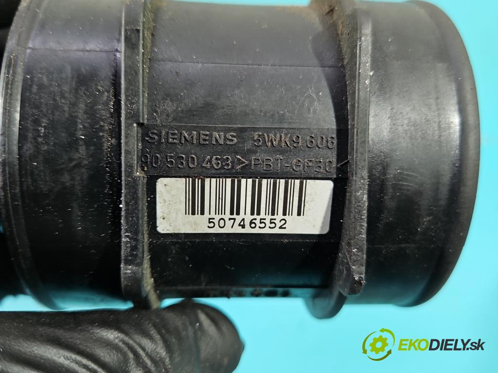 Opel Vectra C 2002-2008 1.8 16V 122 HP manual 90 kW 1796 cm3 4- průtokoměr: 5WK9606 (Váha vzduchu)