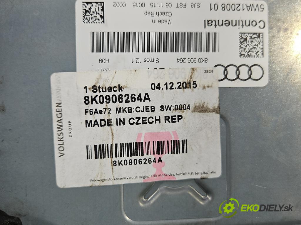 Audi A4 B8 2007-2015 1.8 TFSI 170 HP manual 125 kW 1798 cm3 4- riadiaca jednotka motora 8K0906264A