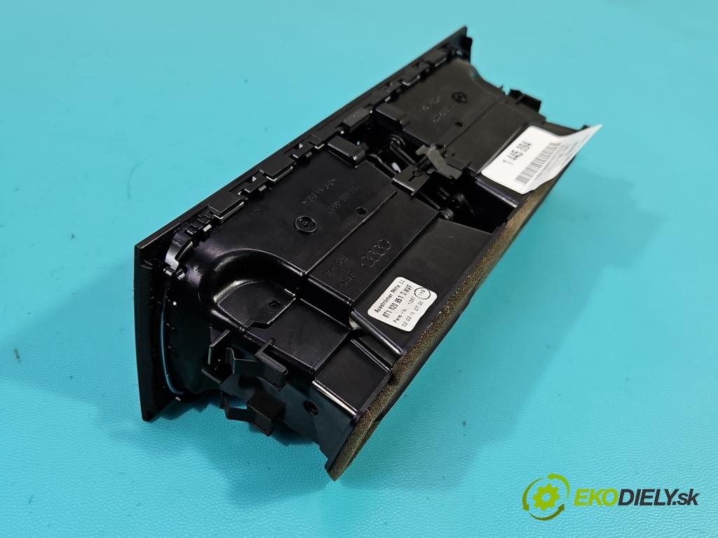 Audi A4 B8 2007-2015 1.8 TFSI 170 HP manual 125 kW 1798 cm3 4- Mřížka: kúrenia stredová 8T1820951D (Mriežka kúrenia (fukár))