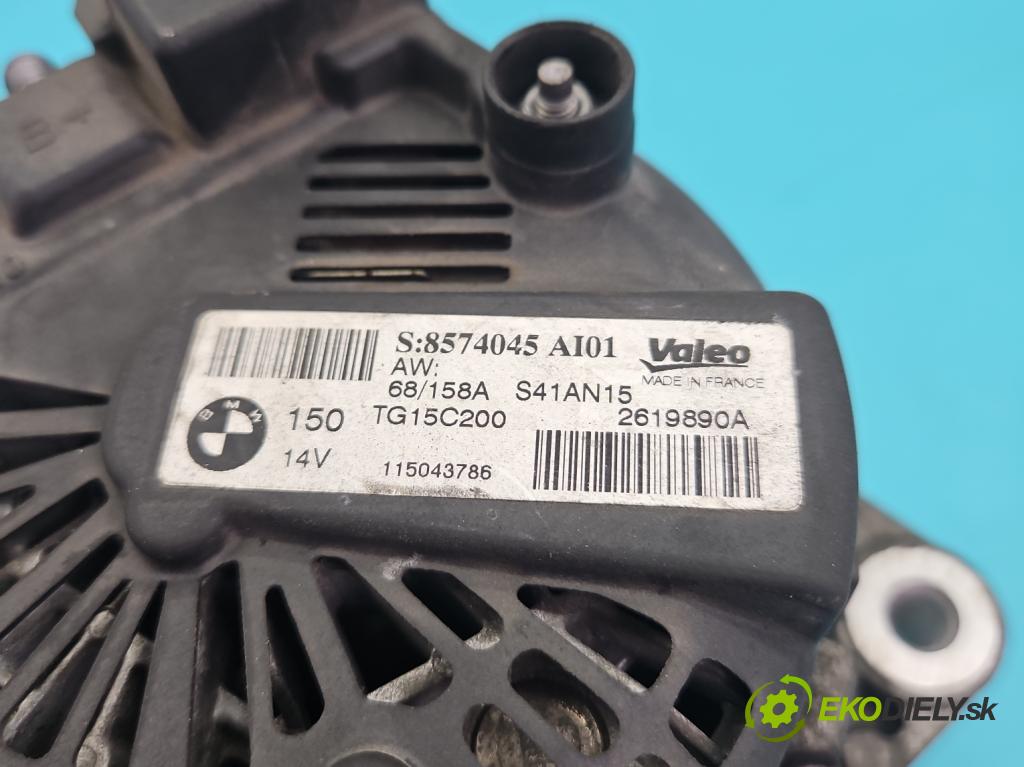 Toyota Avensis III T27 2009-2018 2.0 D4D 143 HP manual 105 kW 1995 cm3 5- Alternator 8574045 (Alternátor)
