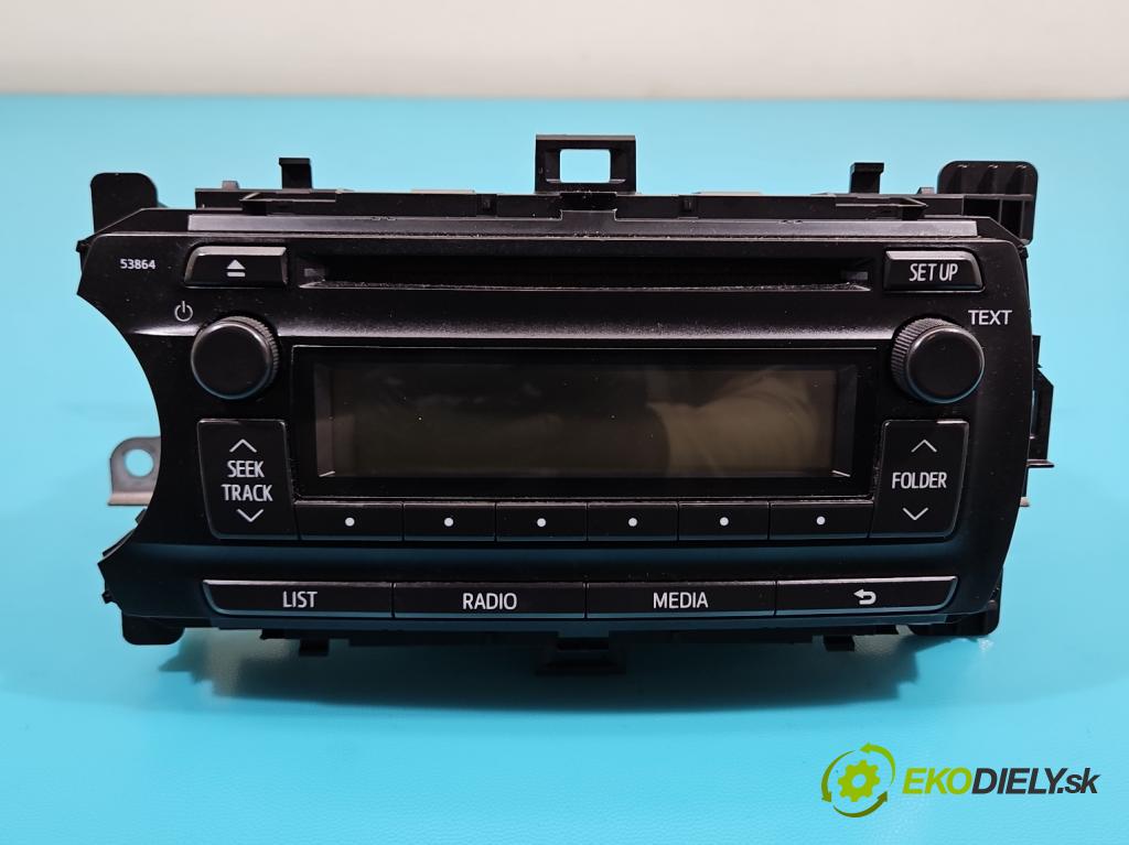 Toyota Yaris III 2011-2020 1.3 vvti 99 HP manual 73 kW 1329 cm3 5- Radio originál 86120-0D640