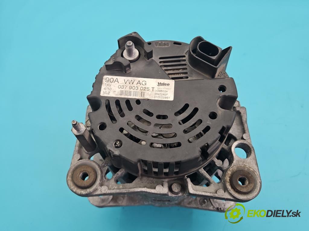 Seat Ibiza IV 6J 2008-2017 1.4 16V 86 HP manual 63 kW 1390 cm3 5- Alternator 037903025T (Alternátor)