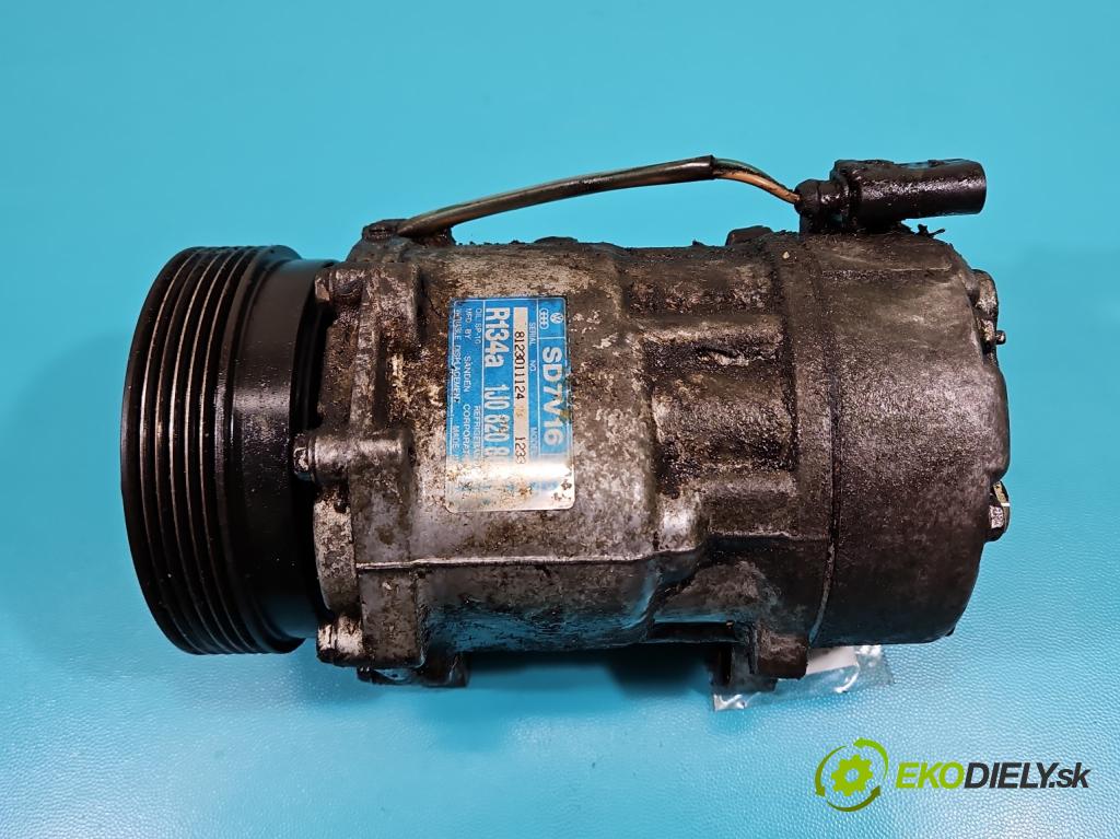 Seat Leon I 1999-2005 1.6 16V 105 HP manual 77 kW 1598 cm3 5- Kompresor: klimatizácie 1J0820803K (Kompresor klimatizácie)