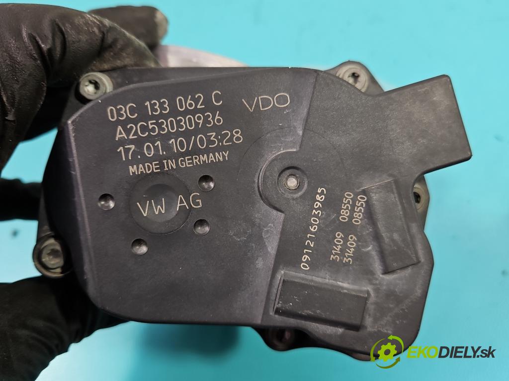 Seat Ibiza IV 6J 2008-2017 1.4 16V 86 HP manual 63 kW 1390 cm3 5- klapka 03C133062C (Škrtiaca klapka)