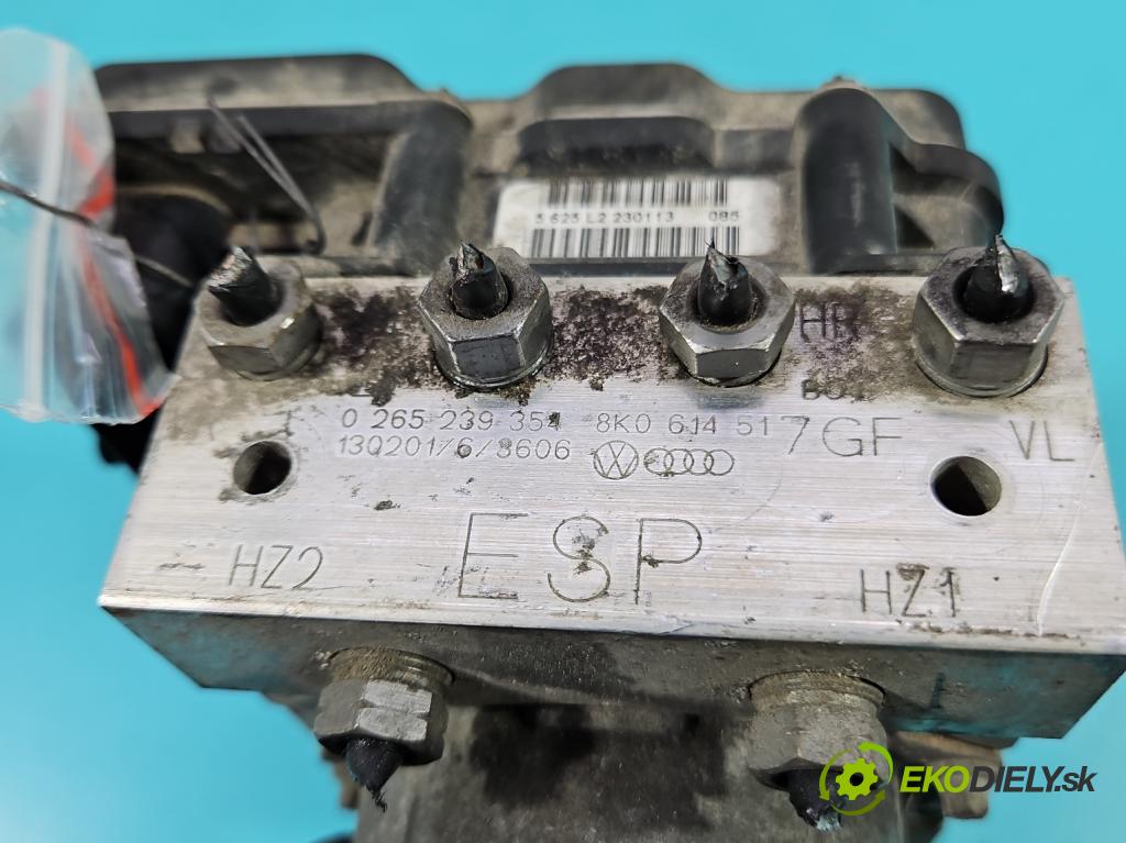 Audi A4 B8 2007-2015 1.8 TFSI 170 HP manual 125 kW 1798 cm3 4- čerpadlo abs 8K0907379CG (Pumpa ABS)