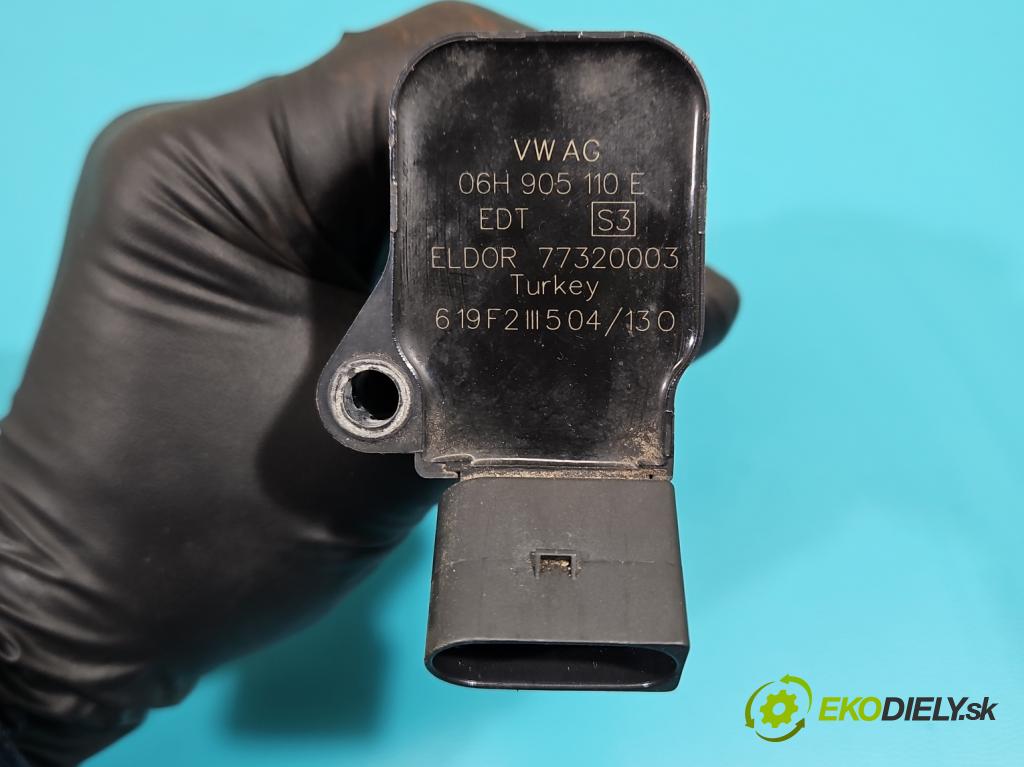 Audi A4 B8 2007-2015 1.8 TFSI 170 HP manual 125 kW 1798 cm3 4- cievka zapaľovacia 06H905110E (Zapaľovacia cievka)