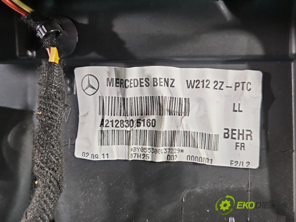 Mercedes E C207/ A207 3.0 cdi 265KM automatic 195 kW 2987 cm3 2- radiátor A2128305160 (Radiátory topení)