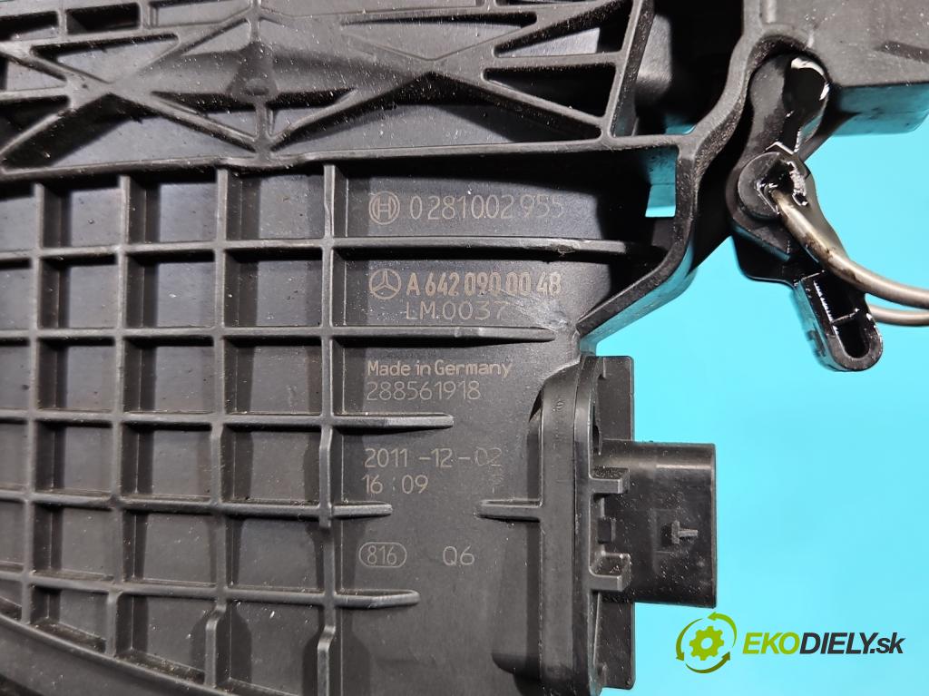 Mercedes E W212 2009-2016 3.0 CDI V6 231 HP automatic 170 kW 3000 cm3 5- průtokoměr: F00C2G8011 (Váha vzduchu)