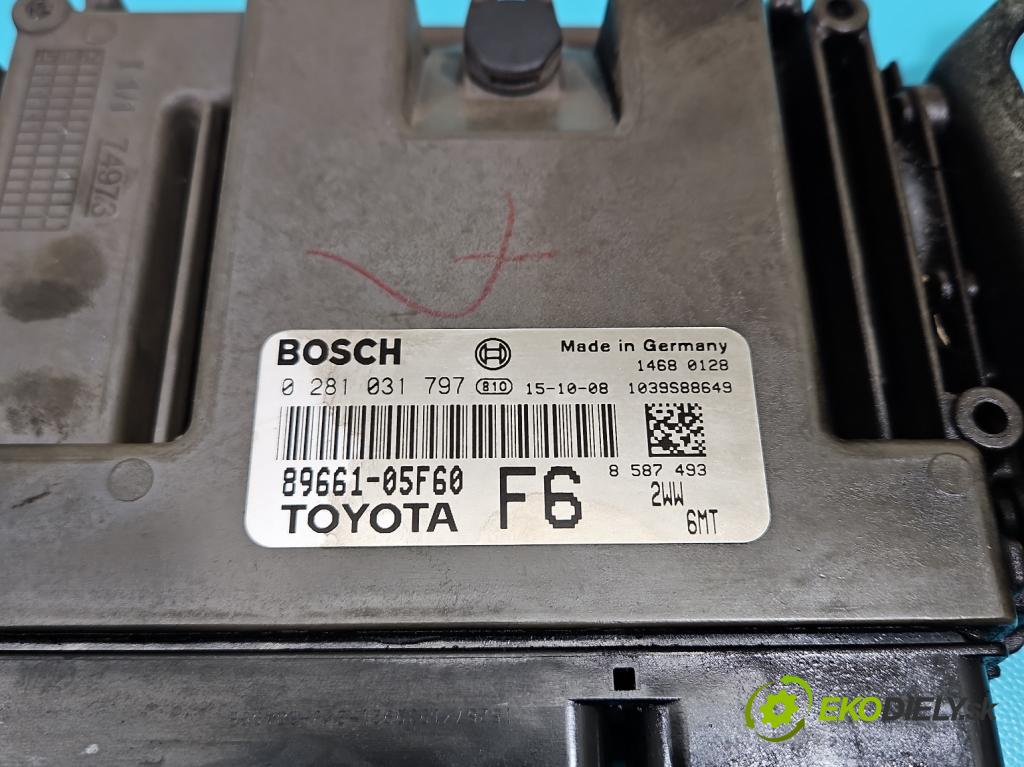 Toyota Avensis III T27 2009-2018 2.0 D4D 143 HP manual 105 kW 1995 cm3 5- riadiaca jednotka motora 89661-05F60