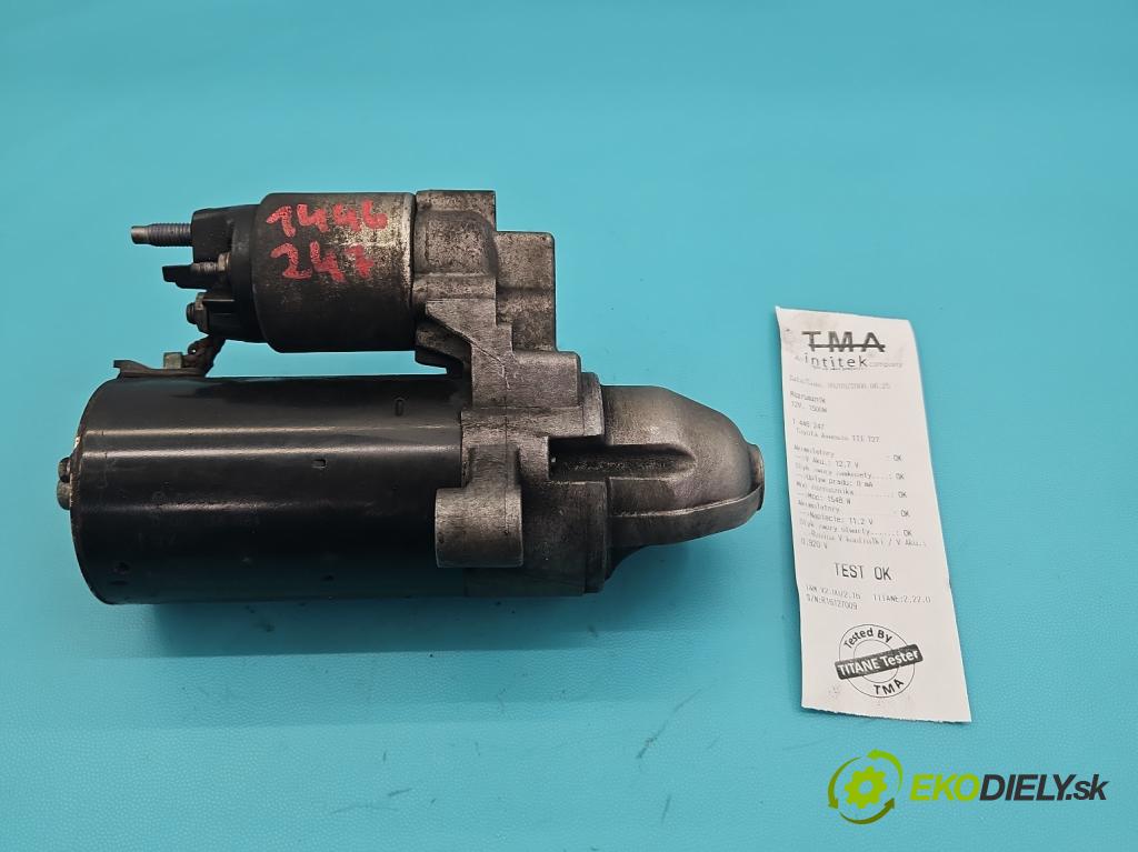Toyota Avensis III T27 2009-2018 2.0 D4D 143 HP manual 105 kW 1995 cm3 5- štartér 0001138064 (Štartér)
