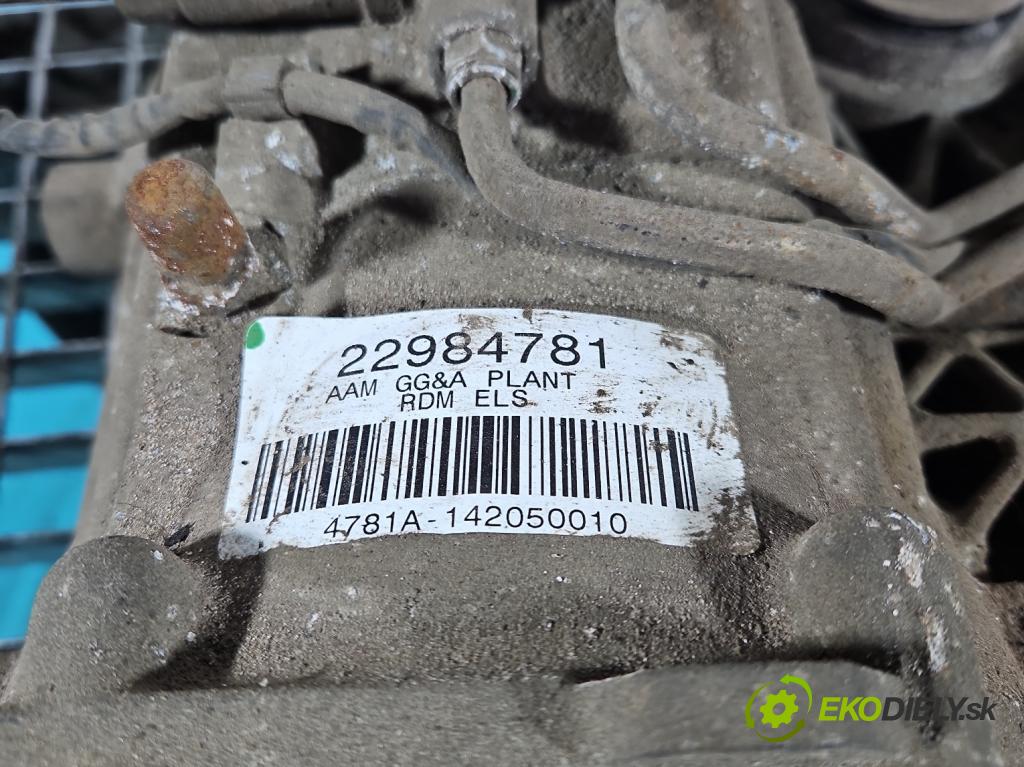 Opel Insignia A 2008-2017 2.0 cdti automatic 143,1 kW 1956 cm3 5- diferenciál zadní 22984767AA