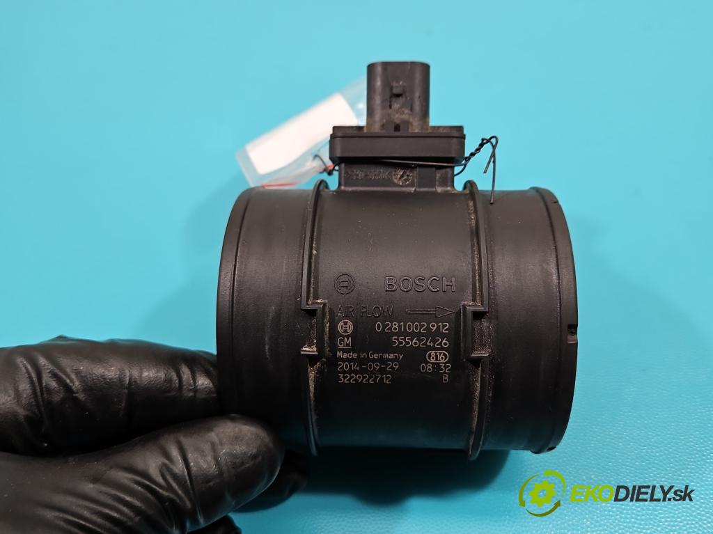 Opel Insignia A 2008-2017 2.0 cdti automatic 143,1 kW 1956 cm3 5- průtokoměr: 0281002912 (Váha vzduchu)