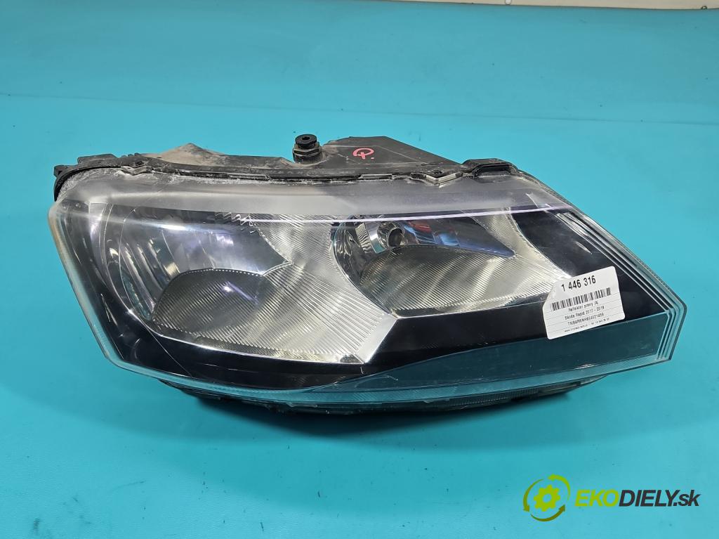 Skoda Rapid 2012-2019 1.2 TSI 86 HP manual 63 kW 1197 cm3 5- Reflektor: pravý 5JB941016 (Svetlo predné pravé)