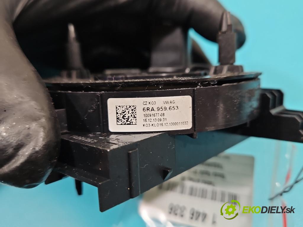 Skoda Rapid 2012-2019 1.2 TSI 86 HP manual 63 kW 1197 cm3 5- Páska: airbag 6RA959653 (Airbag)