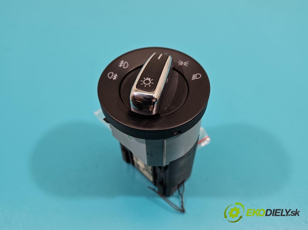 Skoda Rapid 2012-2019 1.2 TSI 86 HP manual 63 kW 1197 cm3 5- prepínač světla: na doska: 5JA941531F