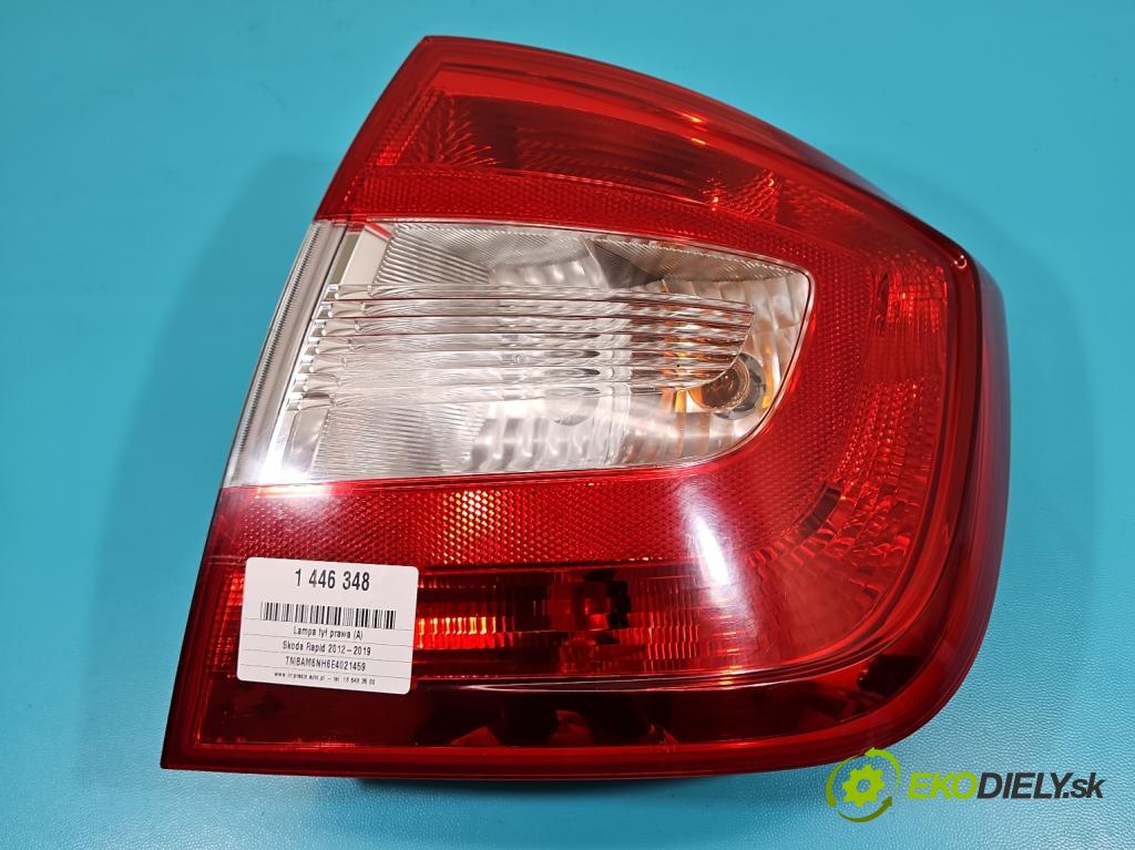 Skoda Rapid 2012-2019 1.2 TSI 86 HP manual 63 kW 1197 cm3 5- svetlo / reflektor zadné pravé  (Kľučka dverí ostatné)