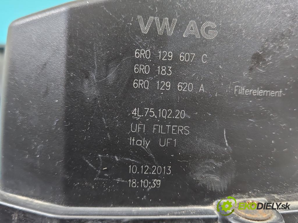 Skoda Rapid 2012-2019 1.2 TSI 86 HP manual 63 kW 1197 cm3 5- obal filtra vzduchu 6R0129607C (Obal filtra vzduchu)