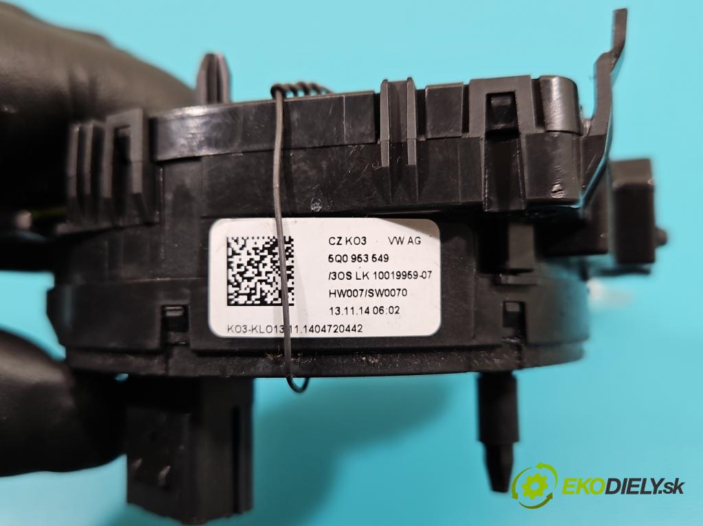 Vw Golf VII 2012-2020 1.6 tdi 110 HP manual 81 kW 1598 cm3 5- Páska: airbag 5Q0953549 (Airbag)