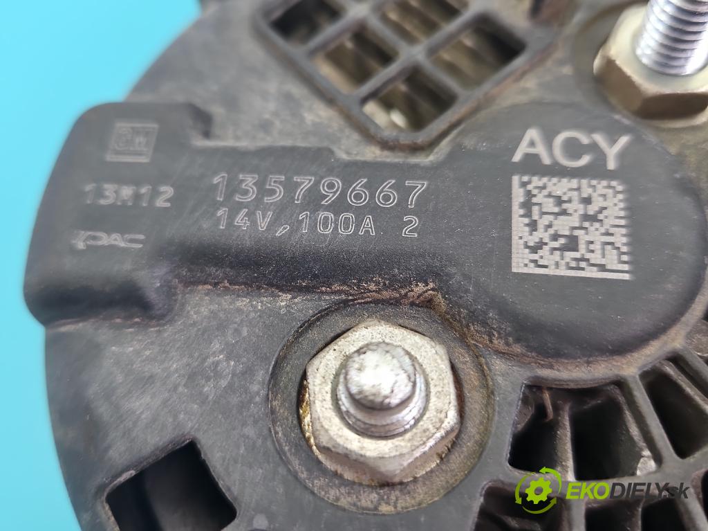 Opel Astra IV 2009-2015 1.6 16V 116 HP manual 85 kW 1598 cm3 5- Alternator 13579667 (Alternátor)