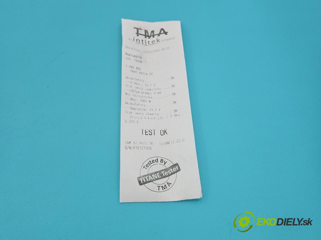 Opel Astra IV 2009-2015 1.6 16V 116 hp manual 85 kW 1598 cm3 5- startér:  (Startéry)