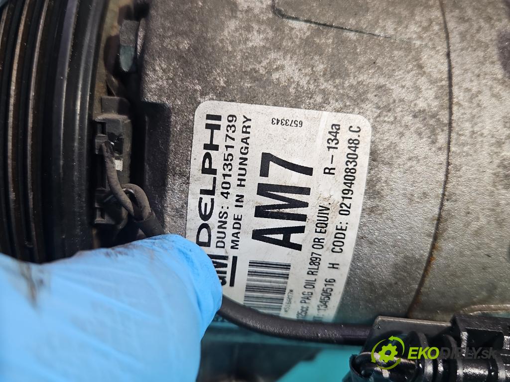 Opel Astra IV 2009-2015 1.6 16V 116 HP manual 85 kW 1598 cm3 5- Kompresor: klimatizácie 401351739 (Kompresor klimatizácie)