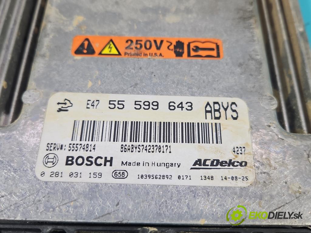 Opel Insignia A 2008-2017 2.0 cdti automatic 143.1 kW 1956 cm3 5- riadiaca jednotka motora 55599643