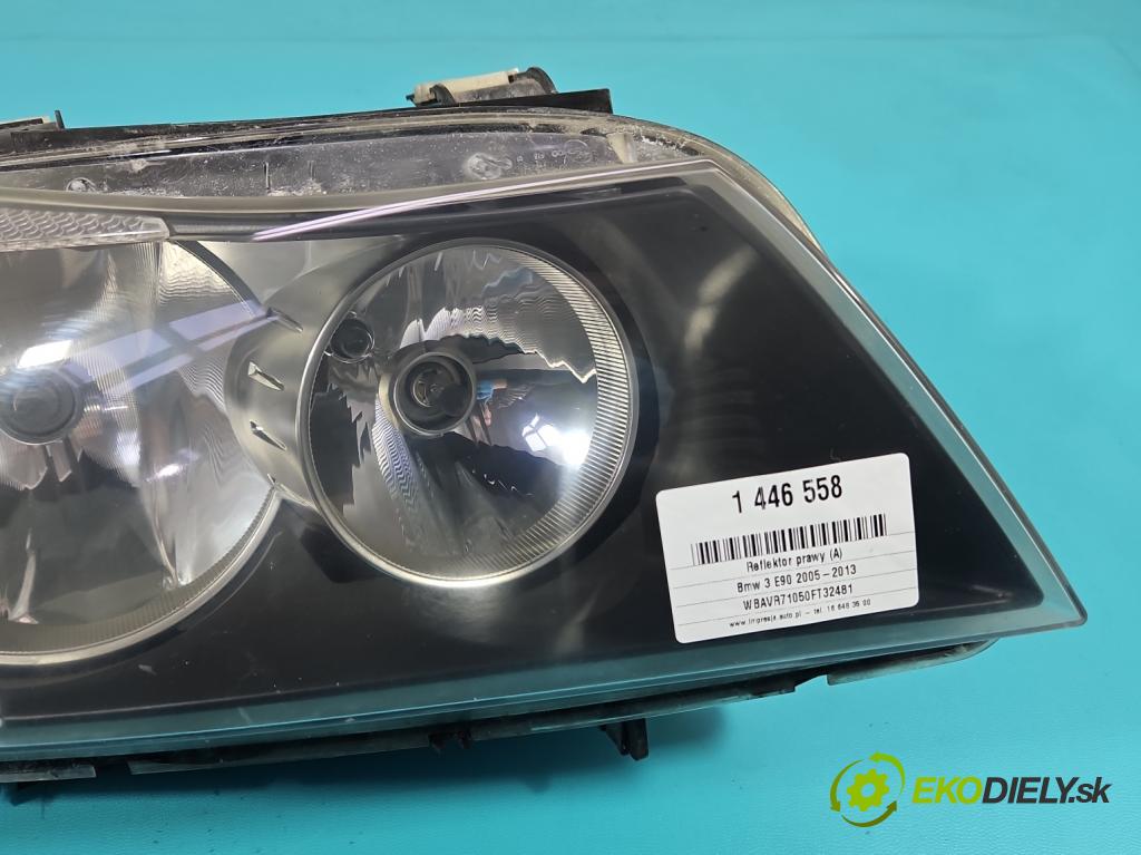 Bmw 3 E90 2005-2013 2.0 16V 150 HP automatic 110 kW 1995 cm3 5- Reflektor: pravý 6942748 (Svetlo predné pravé)