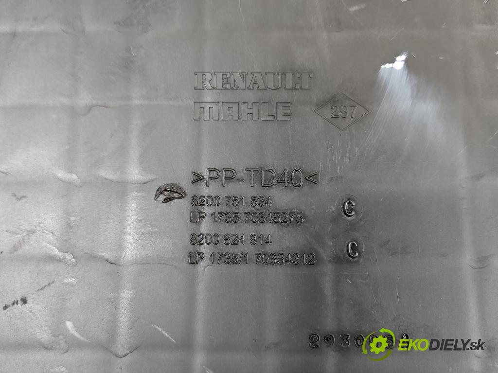 Renault Master III 2010-2019 2.3 dci 101 HP manual 74 kW 2299 cm3 5- obal filtra vzduchu 8200751534 (Obal filtra vzduchu)