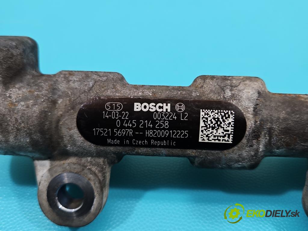 Renault Master III 2010-2019 2.3 dci 101 HP manual 74 kW 2299 cm3 5- lišta vstrekovacia 0445214258 (Vstrekovacia lišta)