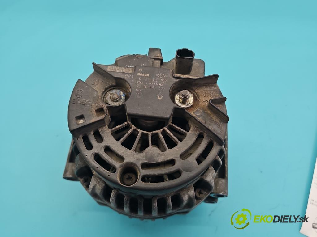Renault Espace III 1997-2003 2.0 16V 140 HP manual 103 kW 1998 cm3 5- Alternator 0124415007 (Alternátor)