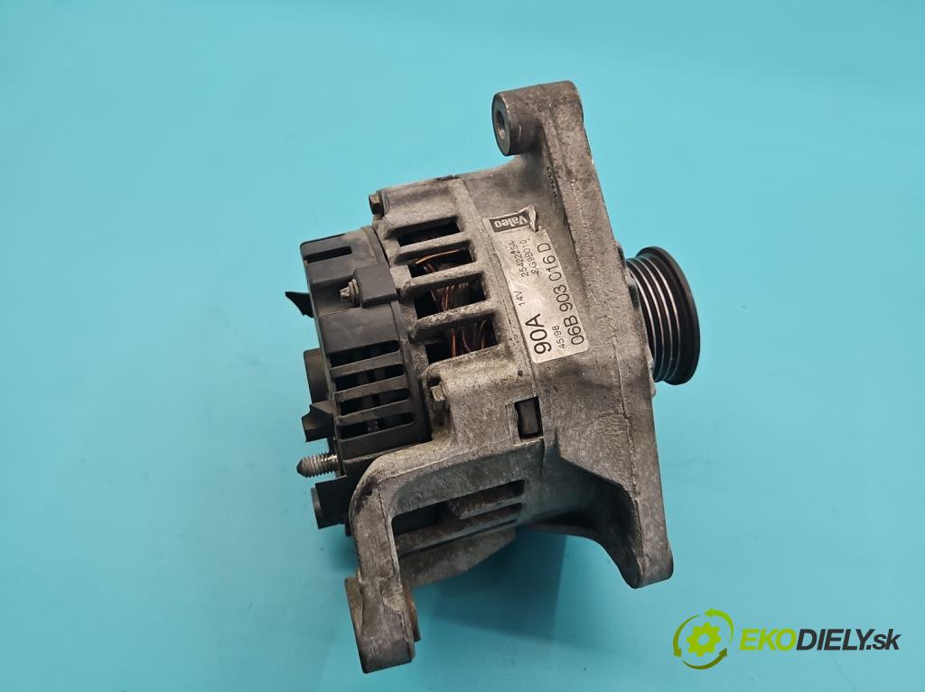 Vw Passat B5 1995-2005 1.6 8V 101 HP manual 74 kW 1595 cm3 4- Alternator 06B903016D (Alternátor)
