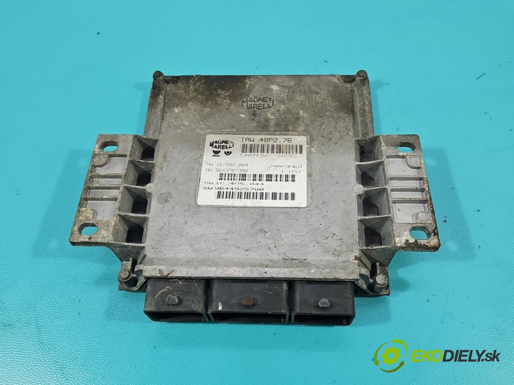 Peugeot 206 1.1 8V 60 HP manual 44,1 kW 1124 cm3 5- riadiaca jednotka motora 9644925780