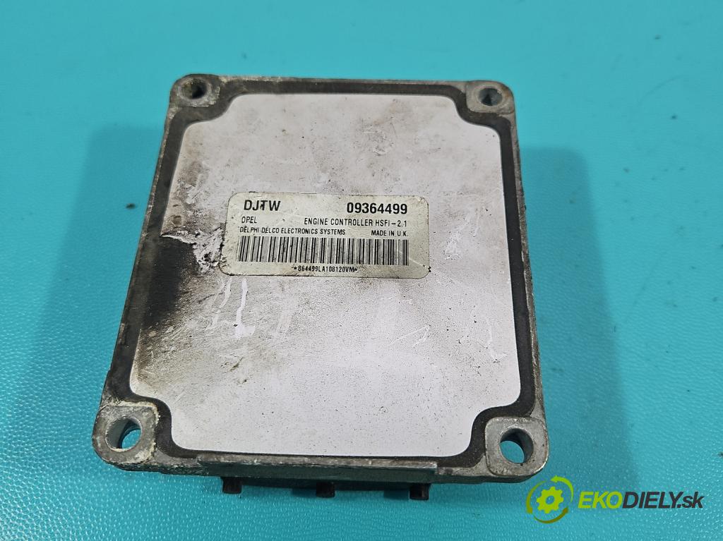 Opel Zafira A 1999-2005 1.6 16V 101 HP manual 74 kW 1598 cm3 5- riadiaca jednotka motora 09364499