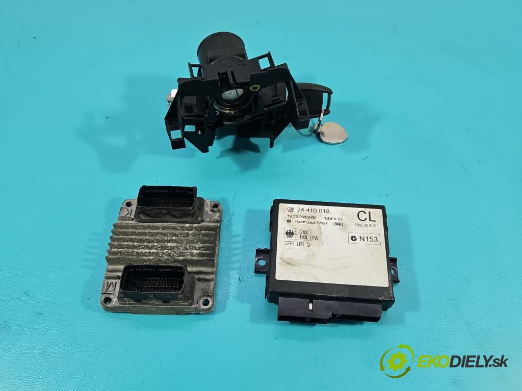 Opel Zafira A 1999-2005 1.6 16V 101 HP manual 74 kW 1598 cm3 5- riadiaca jednotka motora 09364499