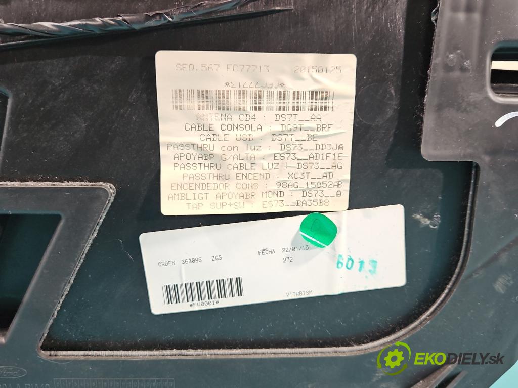 Ford Mondeo Mk5 2014-2022 2.0 tdci 179KM automatic 132 kW 1999 cm3 5- loketní opěrka  (Loketní opěrky)