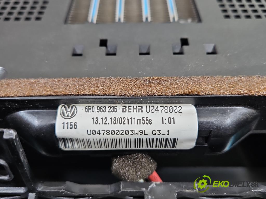 Skoda Rapid 2012-2019 1.2 TSI 86 hp manual 63 kW 1197 cm3 5- radiátor 6R0963235 (Radiátory topení)