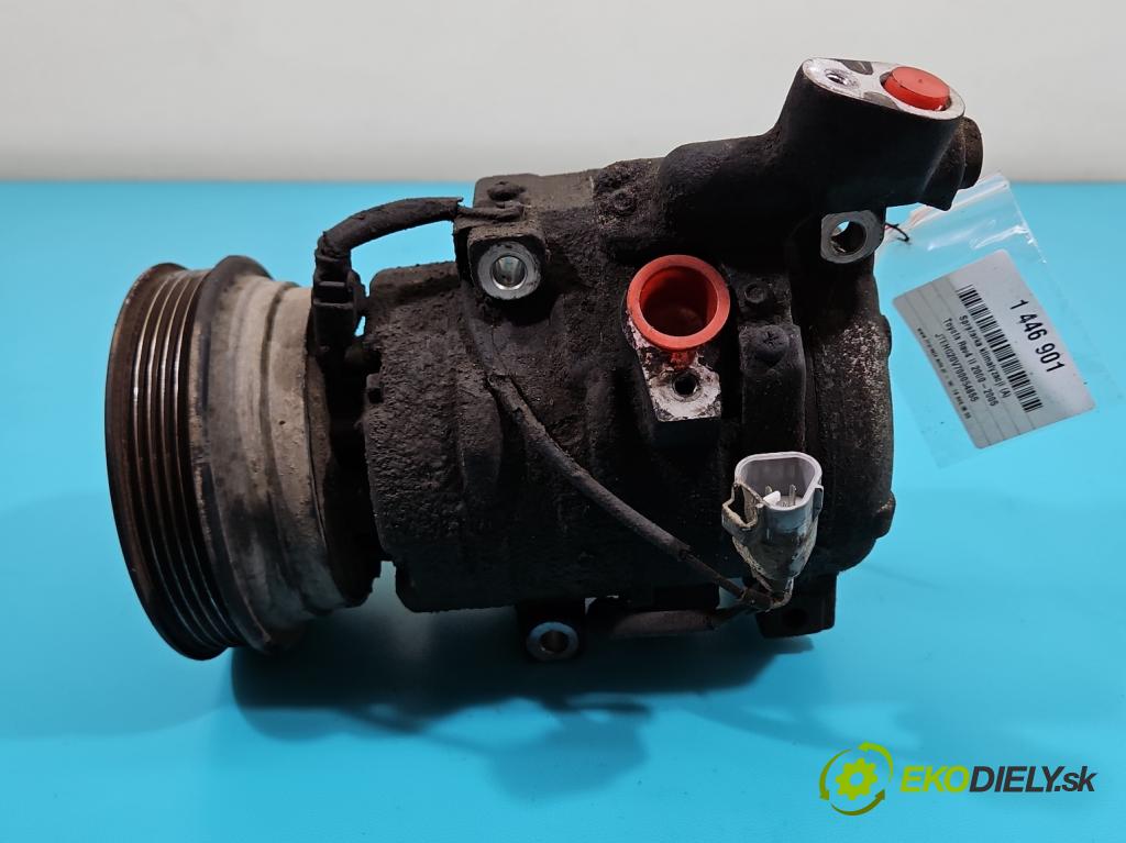 Toyota Rav4 II 2000-2005 2.0 D4D 116 HP manual 85 kW 1995 cm3 5- Kompresor: klimatizácie 447220-4303 (Kompresor klimatizácie)