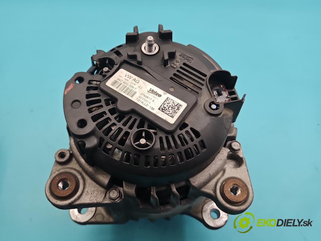 Skoda Fabia III 2014- 2021 1.0 MPI 60 HP manual 44 kW 999 cm3 5- Alternator 04C903026F (Alternátor)