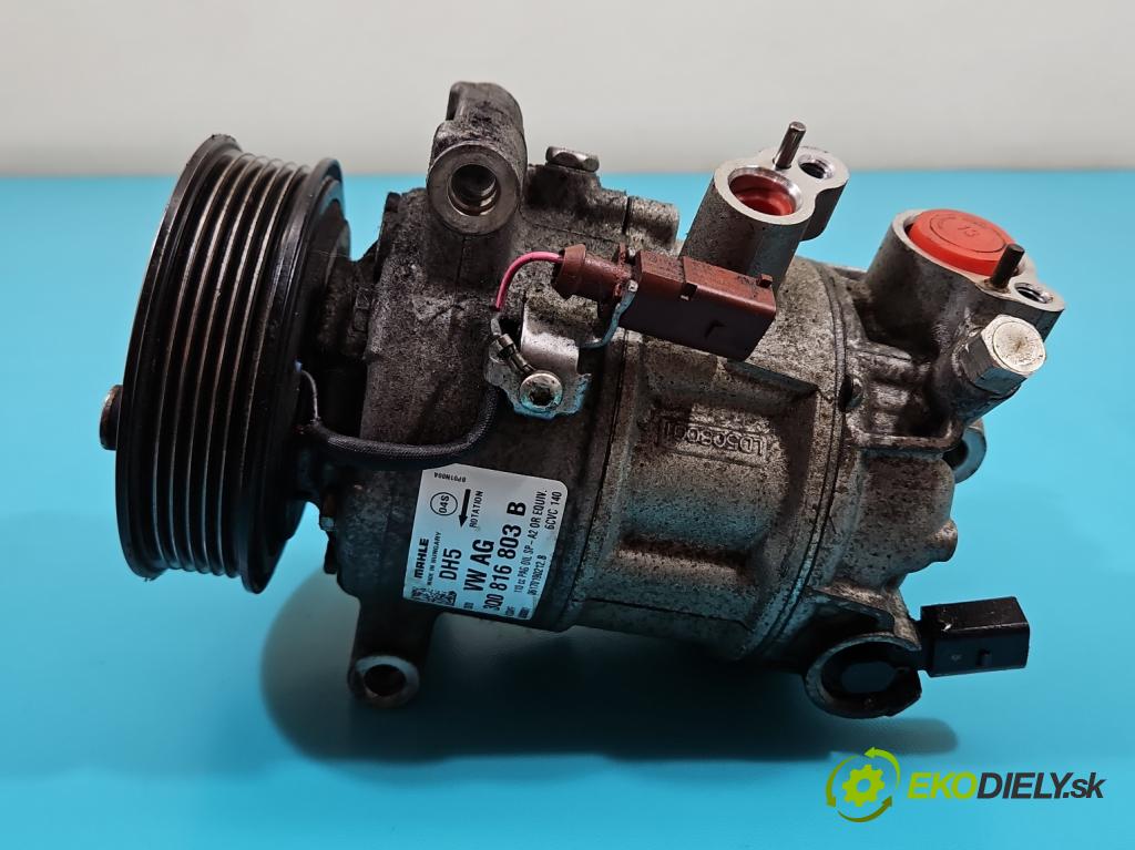 Skoda Fabia III 2014- 2021 1.0 MPI 60 HP manual 44 kW 999 cm3 5- Kompresor: klimatizácie 3Q0816803B (Kompresor klimatizácie)