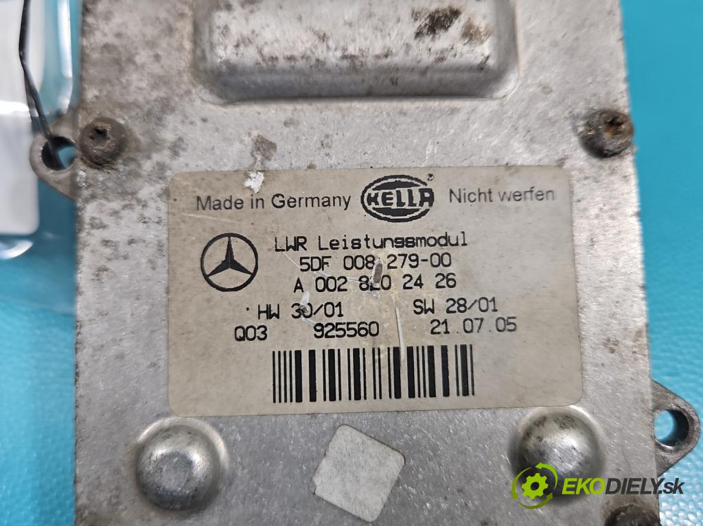 Mercedes E W211 2002-2009 3.0 V6 CDI 190 HP automatic 140 kW 2987 cm3 4- střídač: xenon 5DF008279-00 (Riadiaca jednotka xenónu)