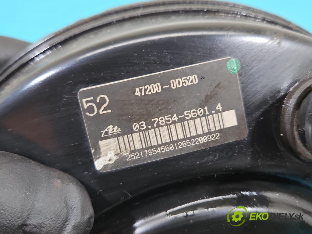 Toyota Yaris III 2011-2020 1.3 vvti 99 HP manual 73 kW 1329 cm3 5- servo brzdové 47200-0D520